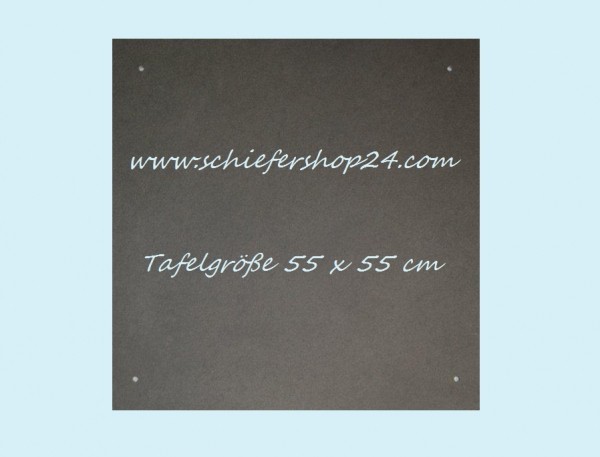 Schieferplatte Wandtafel 55 x 55 x 1 cm