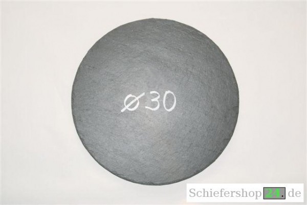 Schieferplatte Ø 30 cm, Rund