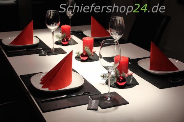 Schieferplatte Platzteller 30 x 45 cm Untersetzer