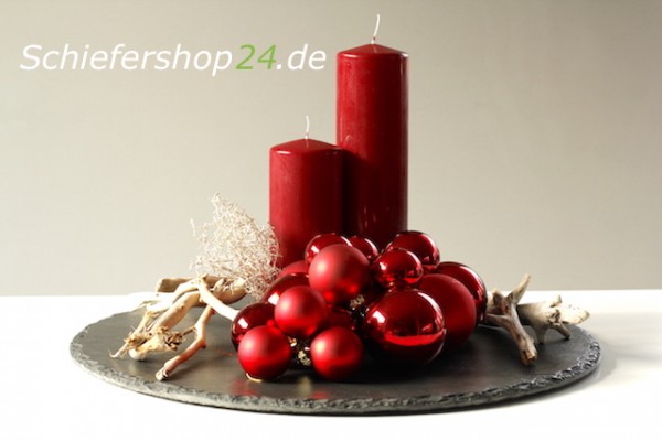 Schieferplatte Ø 57 cm, Rund