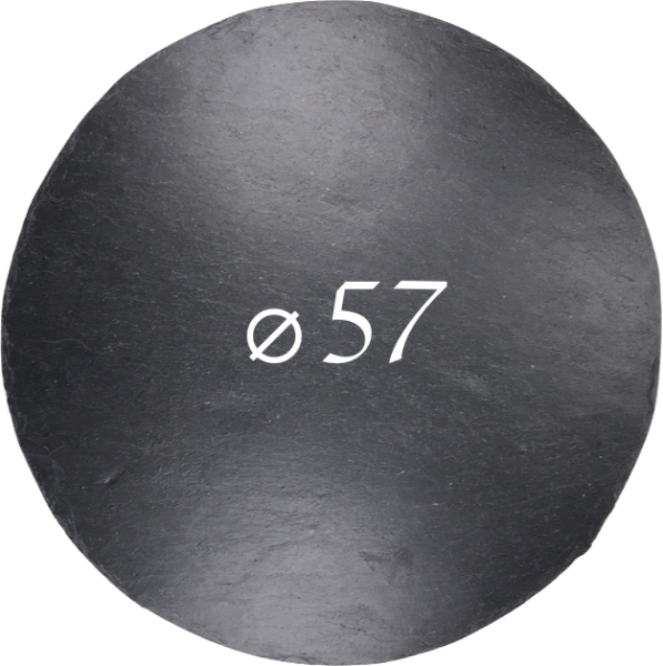 Schieferplatte Ø 57 cm, Rund