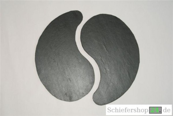 Schieferplatten Set, Ø 35 cm, Tropfen