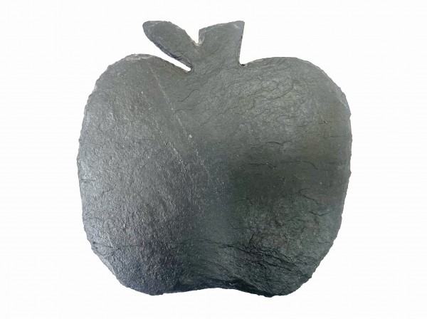 Schieferplatte Ø 20 cm, Apfel